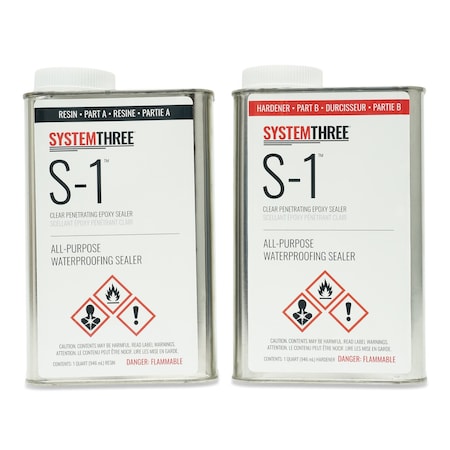 System Three Resins S-1 Sealer, 1/2 Gallon Kit F1400K20